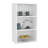 Open 3 Wall Cabinet In White For Bedroom And Living Area 36" White, Ideal Room Garage Organization-762010410
