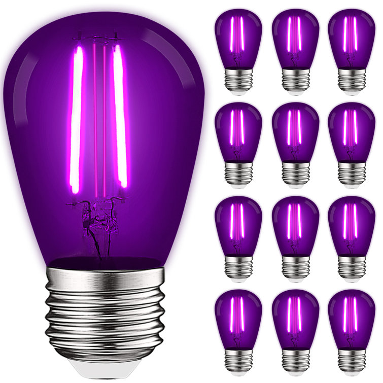 0.5 Watt S14 LED Coloured String Light Bulb, E26/Medium (Standard) Base
