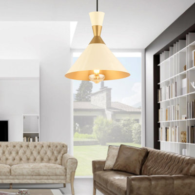 Lustre réglable élégant, structure en métal, finition blanche, plaque de base de 9,5 po x 2,0 po, hauteur: 11,8 po à 51,2 po | 1 x douille E27, 40 W maximum (ampoule non incluse) | Luminaire élégant pour la décoration de la maison et du bureau