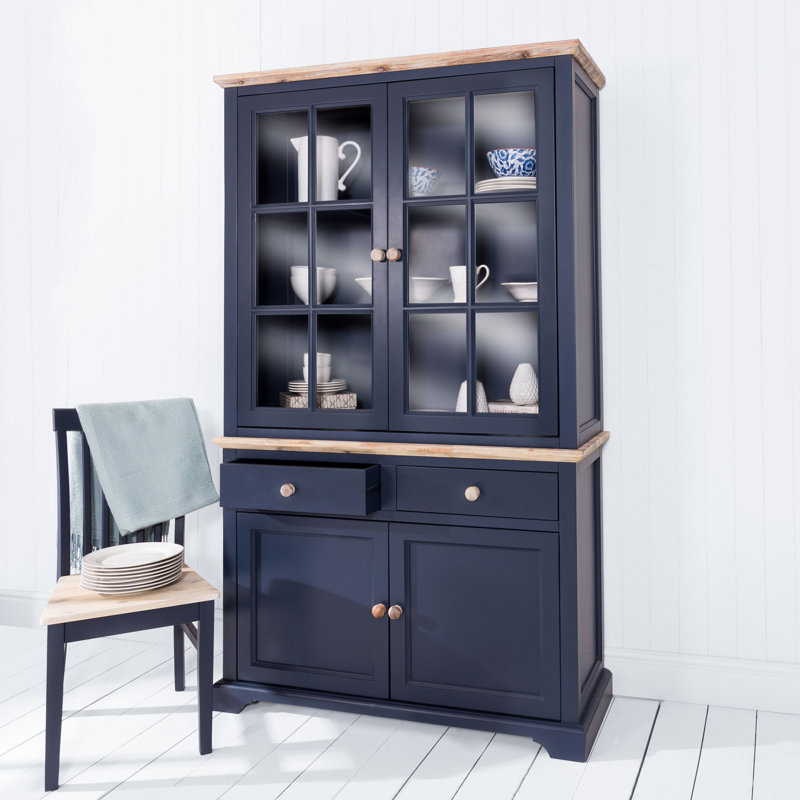 Teague Display Cabinet, Navy Blue