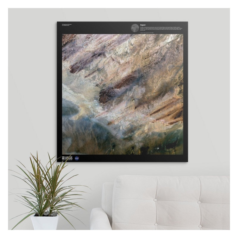 « impact-usg earth », impression, Toile, H 30 po x l 28 po x P 1,5 po