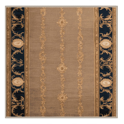 Machine Washable French Brown Area Rug