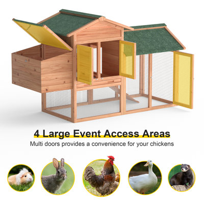 Poulailler avec basse-cour Ravenwood pour 2 poulets