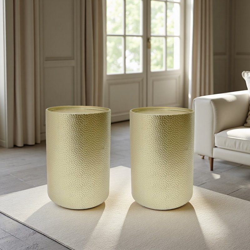 METAL SIDE TABLE, Gold