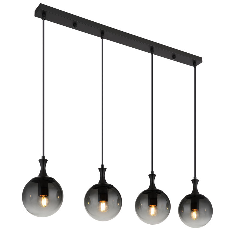 Laurium 4 - Light Matte Black Pendant