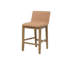Ensemble de 2 tabourets de bar en bois massif