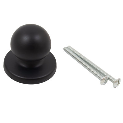 Die-Cast Round Bi-Fold Door Knob, 1-1/4 Inches with 1-3/4" Backplate