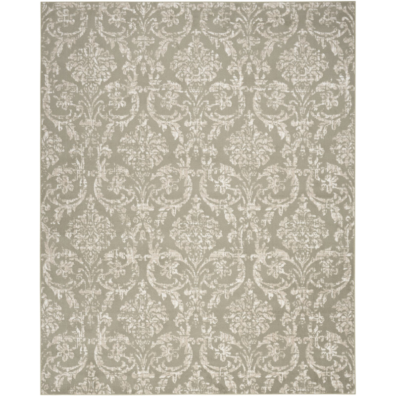 Tapis damassé Bilbrey, Rectangle 7 pi 10 po x 9 pi 10 po
