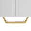 Buffet moderne avec quatre portes, armoire de cuisine avec tablette réglable-127204567