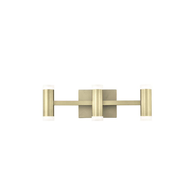 Brazen 3 - Light Bath Bar, Brushed Brass