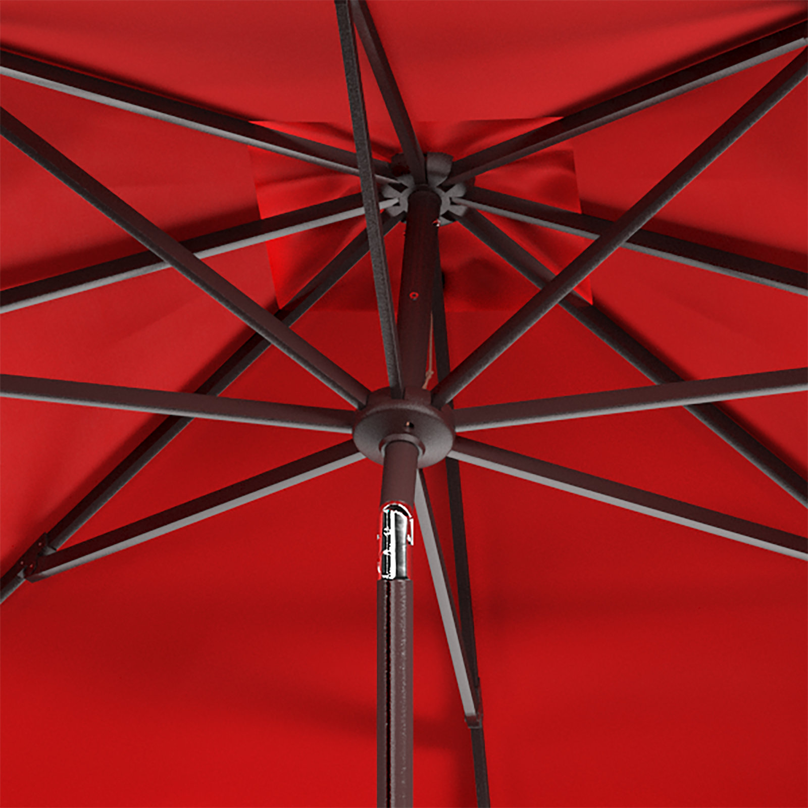 Lincoln 90'' Outdoor Umbrella, Red
