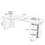 Bureau de direction demi-cercle en bois massif noisette avec 3 tiroirs-23235253