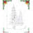 7.5"H Resin White Glitter Trees Christmas Stocking Holder