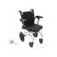 Fauteuil roulant pliable en acier au carbone, fauteuil de voyage léger avec double frein et poignée réglable pour adultes et aînés