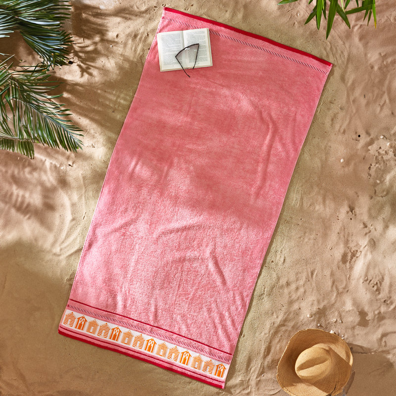 Beach Huts Cotton Extra Large Beach Towel