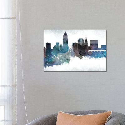 " Cleveland Skyline " Painting Print