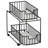 Qualon 2-Tier Steel Pull Out Drawer for Pantry, Cabinet, Under Sink-2019918197