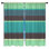 Rideaux multicolores à rayures horizontales et rideaux obscurcissant - 2 panneaux