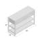 Console en bois massif 50 po Gillianna