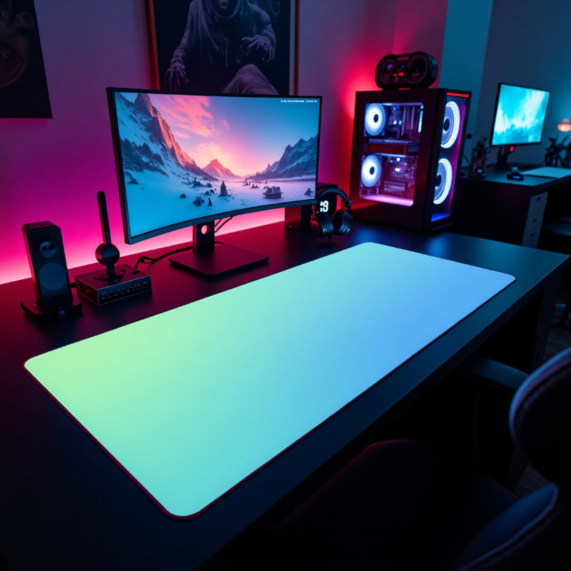 Polyester Desk Pad, 31.5x15.5