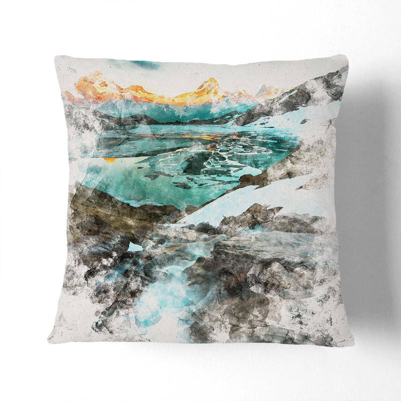 Square Throw Cushion, 40cm H x 40cm W x 15cm D