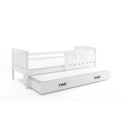 Kinderbett mit Ausziehbett und Schublade