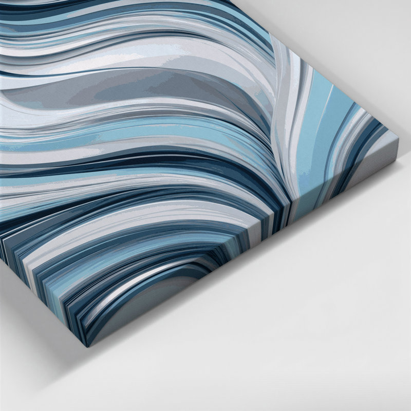 Art numérique sur toile, abstraction numérique 44, H 16 po x l 20 po