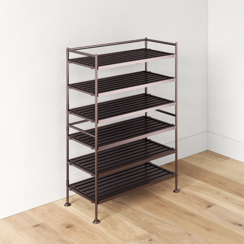 18 Pair Stackable Shoe Rack