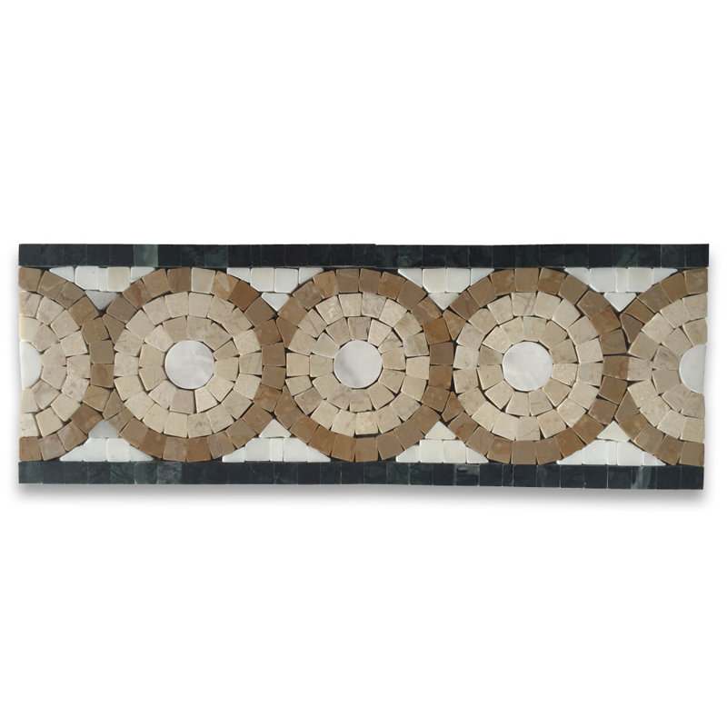 4 in. x 11 in. Marble Tile
