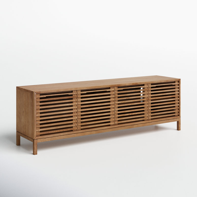 Finnian 78'' Media Console, Light Oak