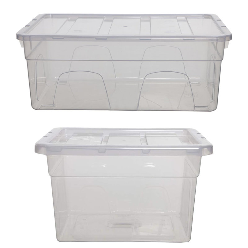 Whitefurze Polyethylene Plastic Underbed Storage