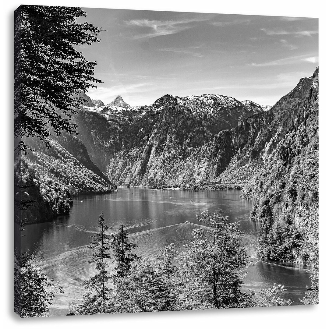 Leinwandbild Blick auf den Königssee