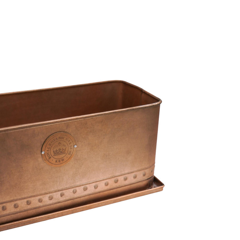 Kew Regency Outdoor Planter and Trough, Aged Copper