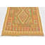 Tapis de zone en laine beige/vert 3 pi x 4 pi 6 po one-of-kind-noué la main Elland