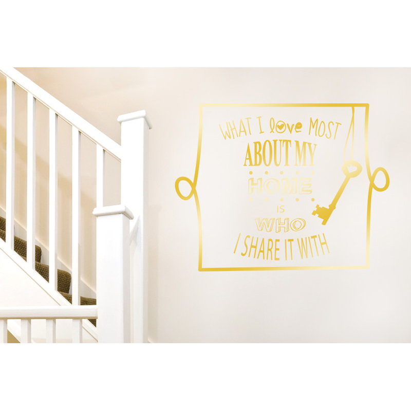Wall Decal, Large, Shiny Gold