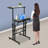 Height Adjustable Rectangle Standing Desk with USB Interfaces And US Standard Sockets-1276230397