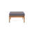 Wood And Coffee Table In Mid-Century Modern Style With Water- Materials, Finish, 25.50”W X 25.50”D 11.50”H , 38.98”W 24.06”D 13.75”H & - Cushions Magnificent Slat Design