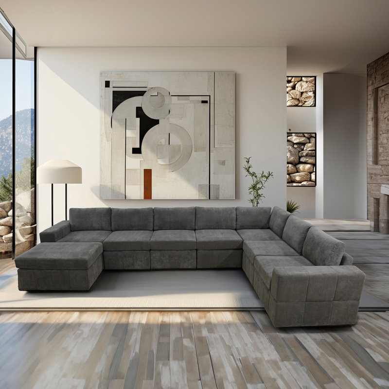 Canapé modulaire rembourré 8 pièces Berndien