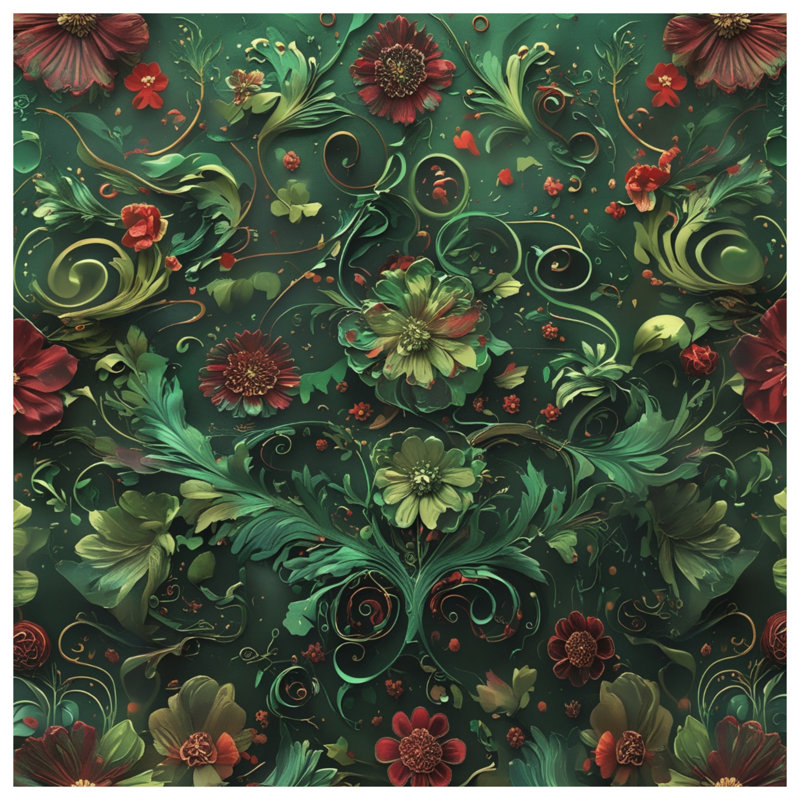 Tapis de bain floral floral, 24in W x 17in L