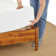 Oliver Solid Wood Rattan Platform Bed with Headboard, Rattan Frame