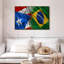 Drapeaux de Porto Rico et du Brésil-237202126-237202112