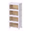 4 Tier Stackable Storage Bins Containers With Wheels For Home Living Room Office Closet
