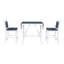 Ensemble de salle à manger 3 pièces à hauteur de comptoir en bois d'hévéa massif avec 2 chaises rembourrées TopMAX-1413545510-1413545513