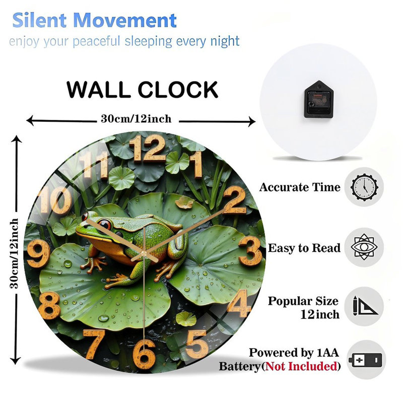 Horloge murale Frog