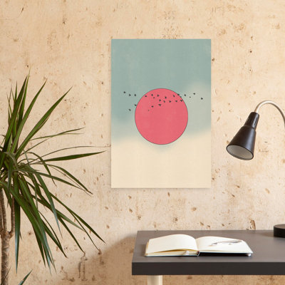 Contemporary Art Abstract Contemporary Minimalist Bird Landscape Nature Art