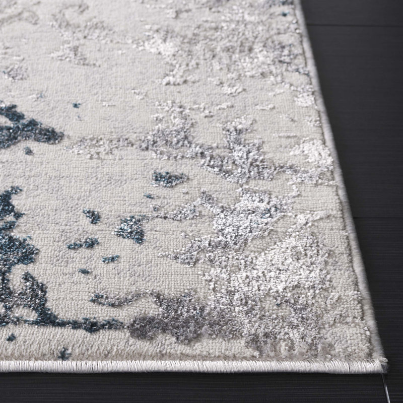 Boarisch Performance Abstract Rug, Rectangle 5'3" x 7'6"