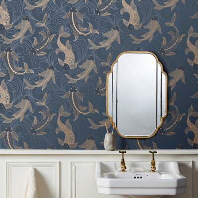 Dashiell Decorative Fish Wallpaper