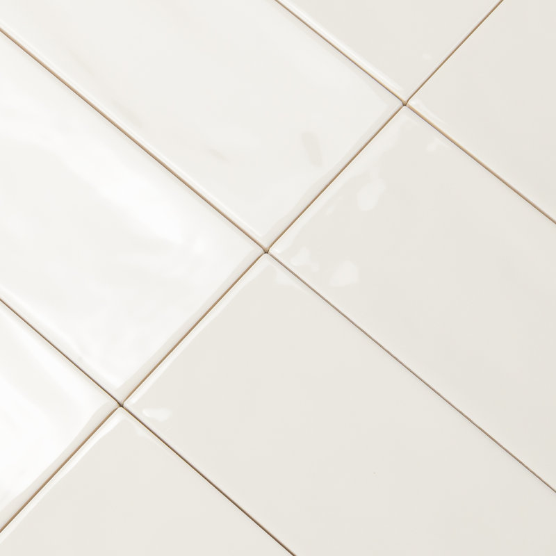 Jade 4" x 8" Subway Wall Tile, Bone Ivory 
