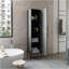 Armoire à linge H 70,8 po, avec 1 porte et 4 tablettes, gris mat