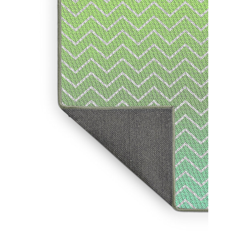 Tapis gris / vert Oswaldo, Rectangle 8 pi x 10 pi